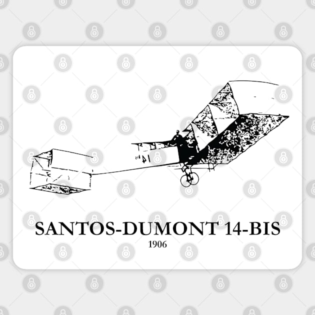 Santos-Dumont 14-bis 1906 Aircraft Magnet by Lakeric